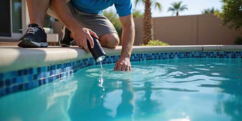 Water level diagram showing different leak locations