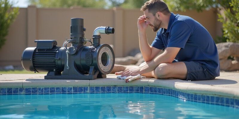 Pool pump making unusual sounds with sound wave indicators